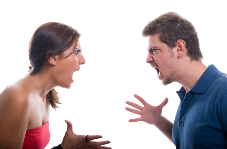 Couple arguing