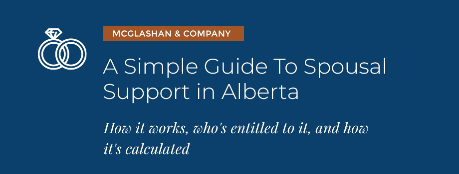 text graphic with spousal support in alberta title